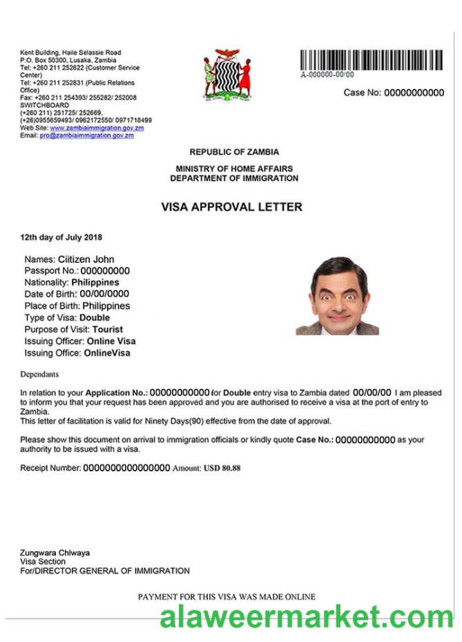 ZAMBIA e-visa